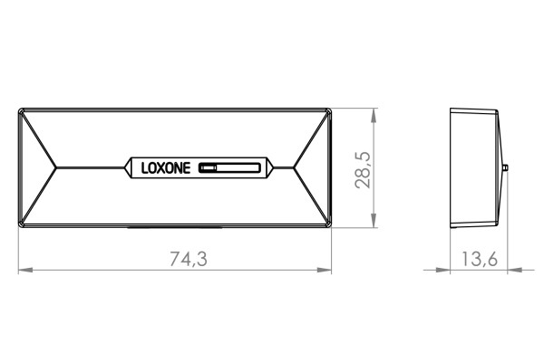 Loxone Tür- & Fensterkontakt Air Weiß – Bild 4