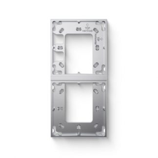 Loxone Montagerahmen 2-fach Silber