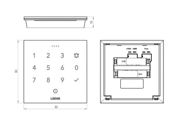 Loxone NFC Code Touch Air Anthrazit – Bild 3