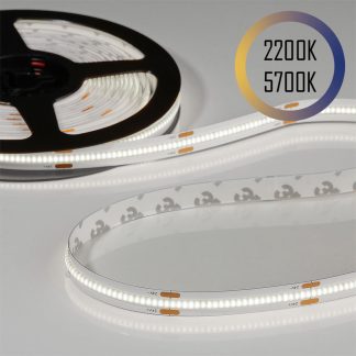 Emilum Flex COB CCT LED-Streifen 24V, 14W, 2200K/5700K, CRI90, 604LED, IP20, 10mm