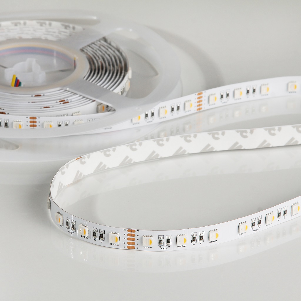 Emilum Flex Stripe 24V, 19.2W, RGBW/2700K, CRI90, 60LED, IP20, 12mm – Bild 7