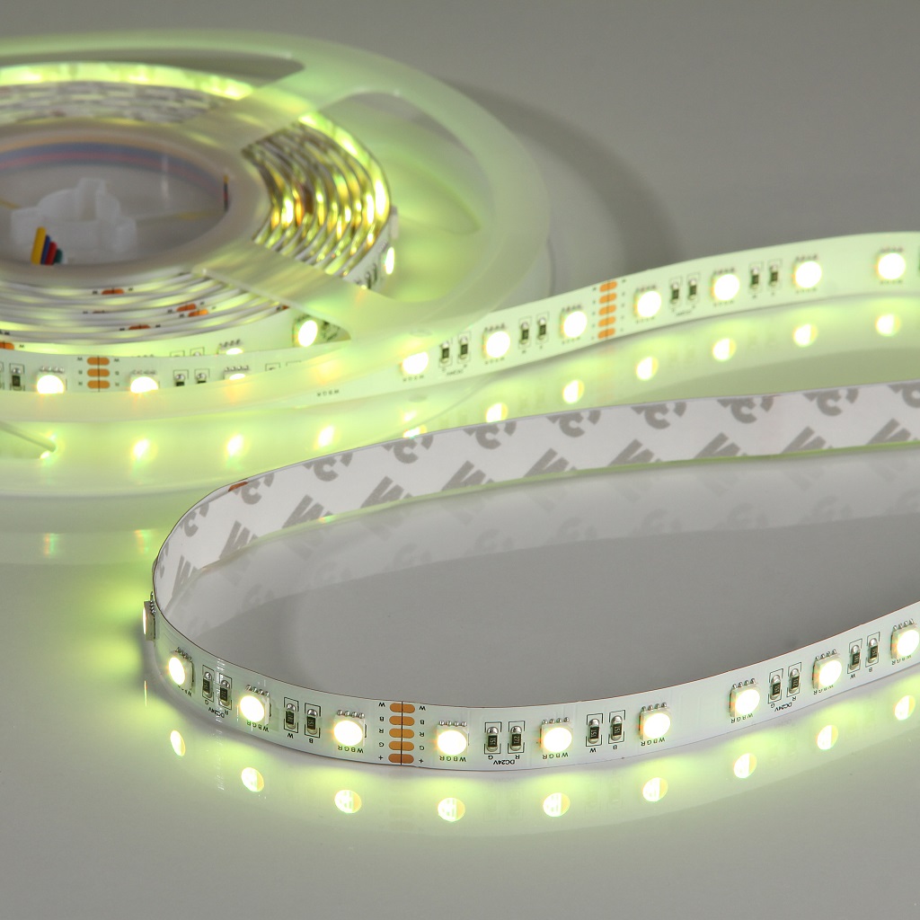 Emilum Flex Stripe 24V, 19.2W, RGBW/2700K, CRI90, 60LED, IP20, 12mm – Bild 6