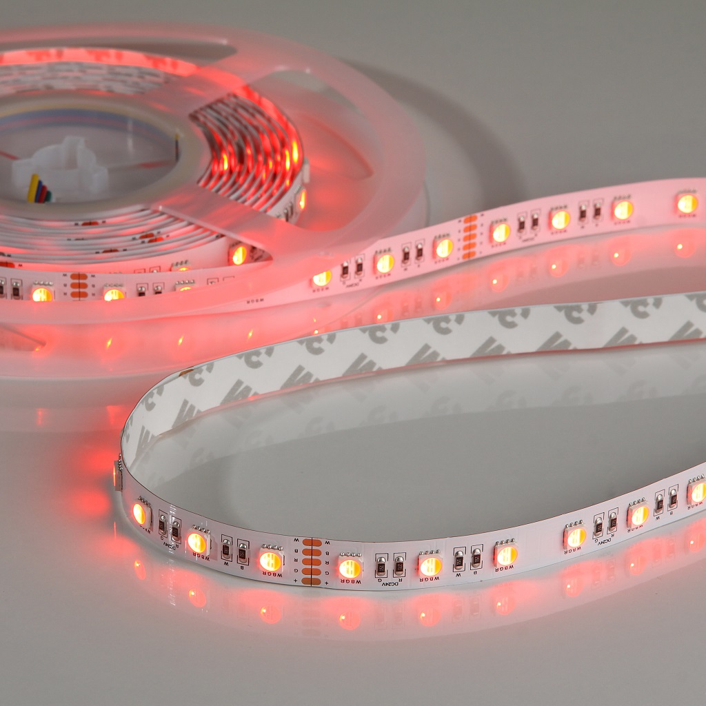 Emilum Flex Stripe 24V, 19.2W, RGBW/2700K, CRI90, 60LED, IP20, 12mm – Bild 4
