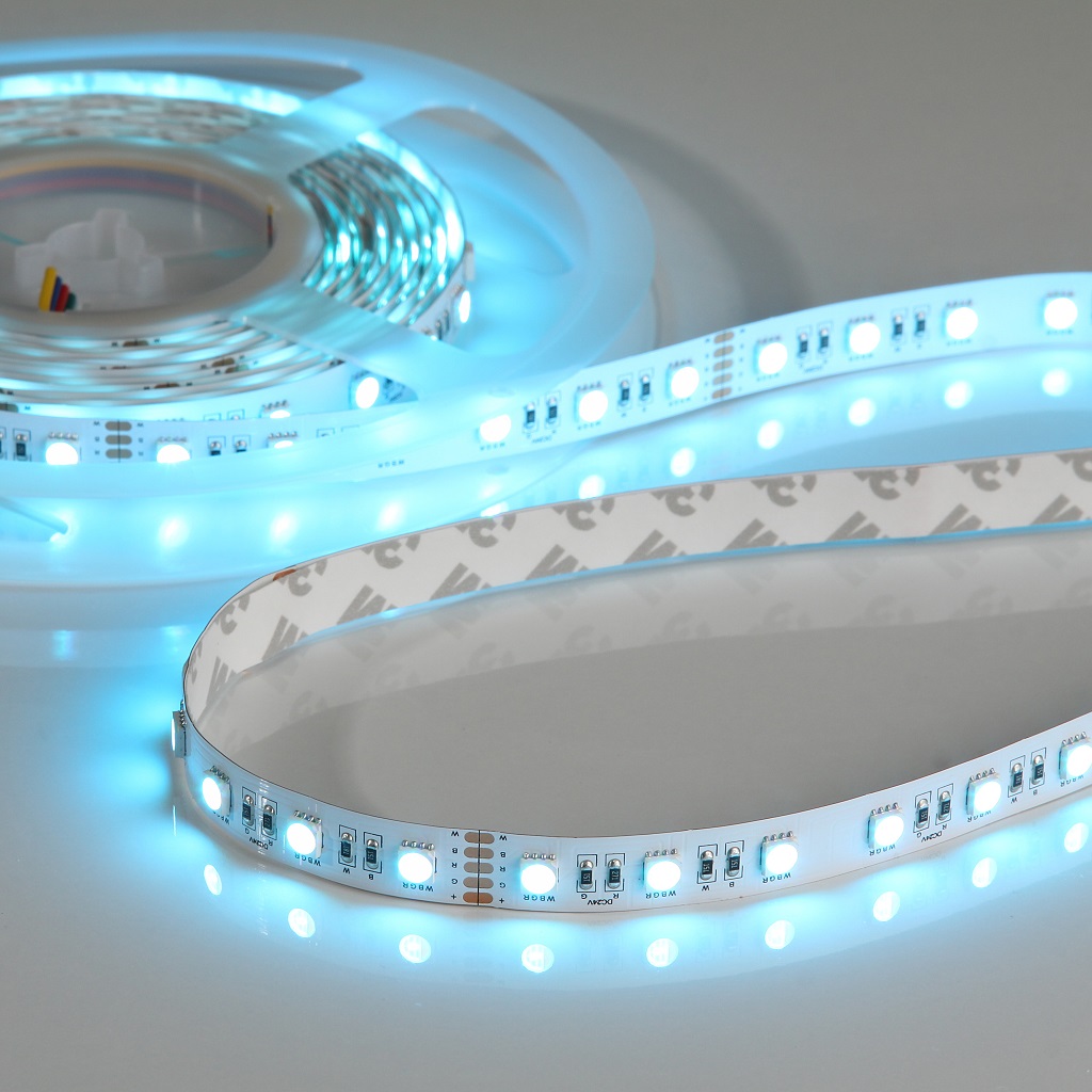 Emilum Flex Stripe 24V, 19.2W, RGBW/2700K, CRI90, 60LED, IP20, 12mm – Bild 3