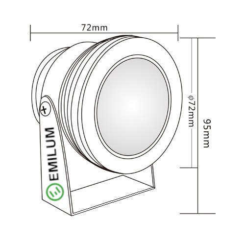 Emilum LED-Outdoor-Light 24V, 10W, RGBW/2700K, CRI90 – Bild 2