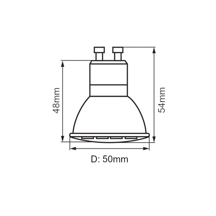 Emilum LED-Retrofit-Spot, 24V, 4W, 2700K, GU10 – Bild 2