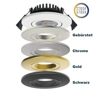 Emilum LED-Swing Spot 24V, 5W, 2200K/5700K, CRI90 (Tuneable White, CCT)