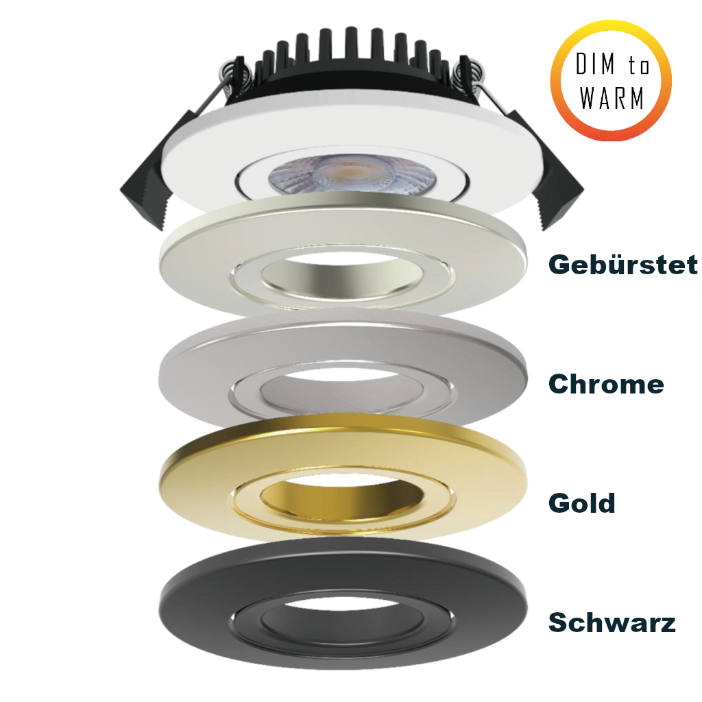 Emilum LED-Swing Spot 24V, 5W, Dim to Warm, 3000K-2200K, CRI90
