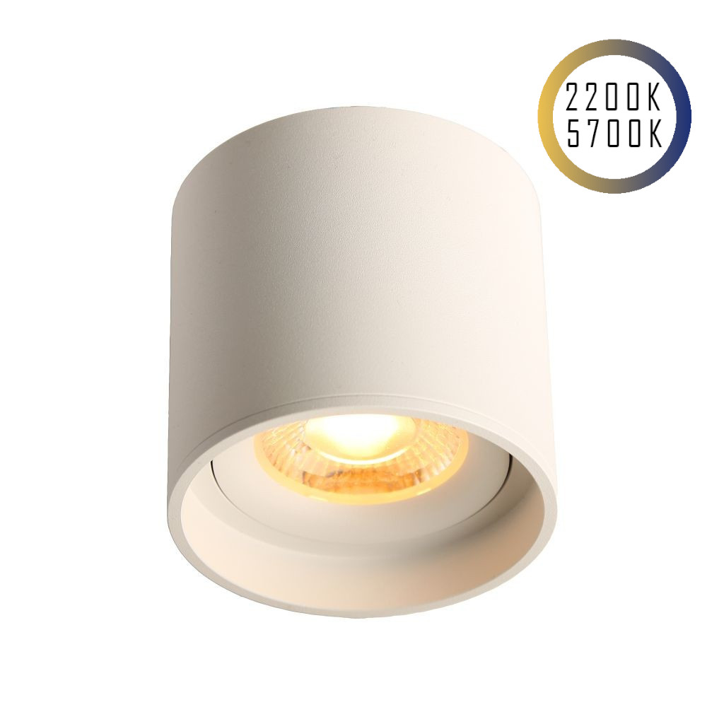 Emilum LED Ceiling Spot 24V, 8W, 2200K/5700K, CRI90 (Tuneable White, CCT)