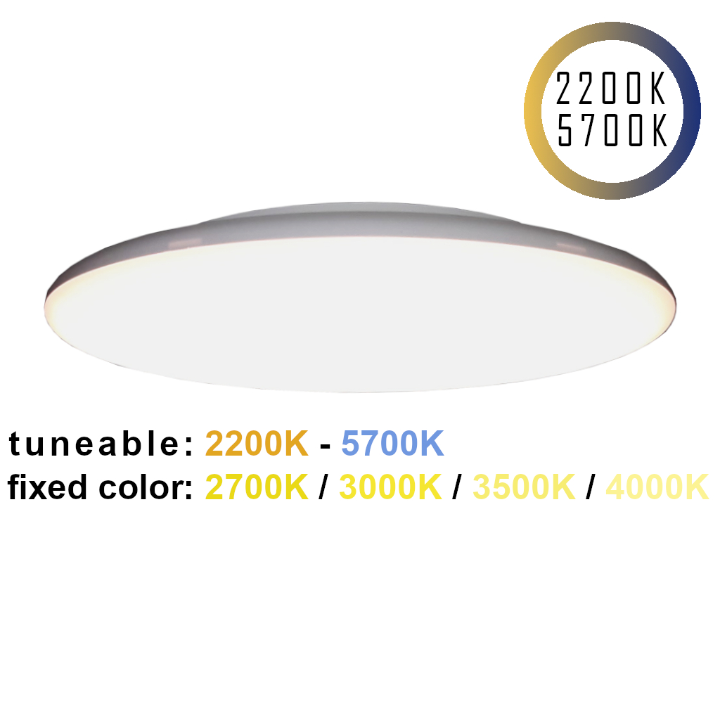 Emilum LED Surface Light 24V, 25W, 2200K_5700K, CCT+, CRI90