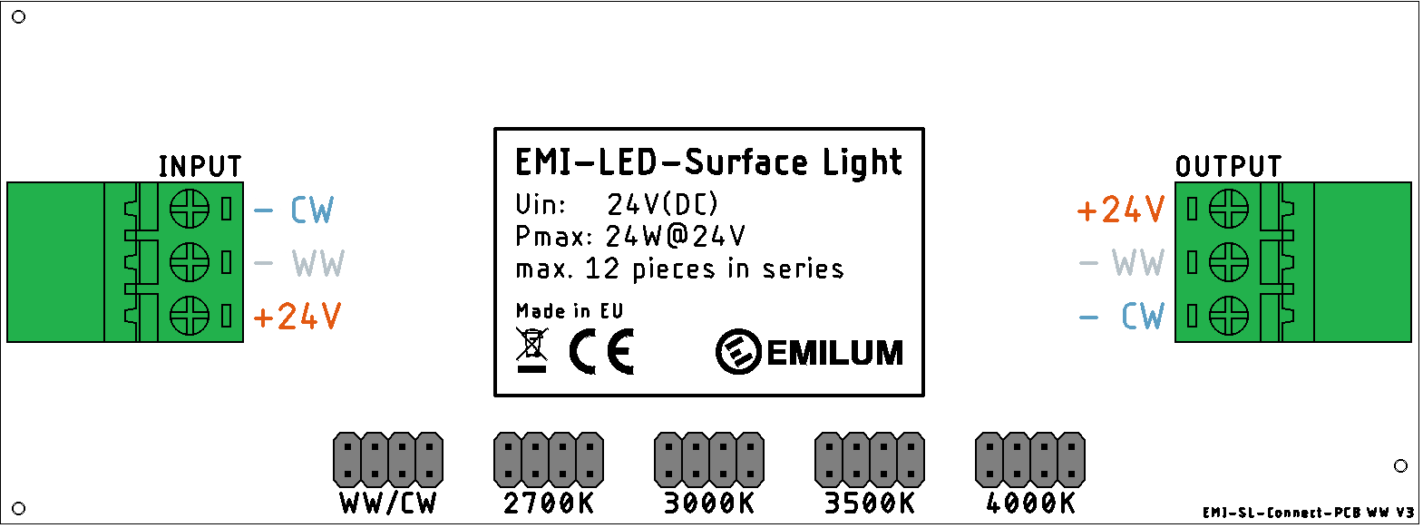 Emilum LED Surface Light 24V, 25W, 2200K_5700K, CCT+, CRI90 – Bild 2