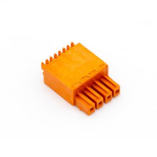 Push-Steckklemme Orange 4fach